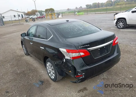 2015 Nissan Sentra Sv z USA, uszkodzony, nr VIN 3N1AB7AP9FY267223
